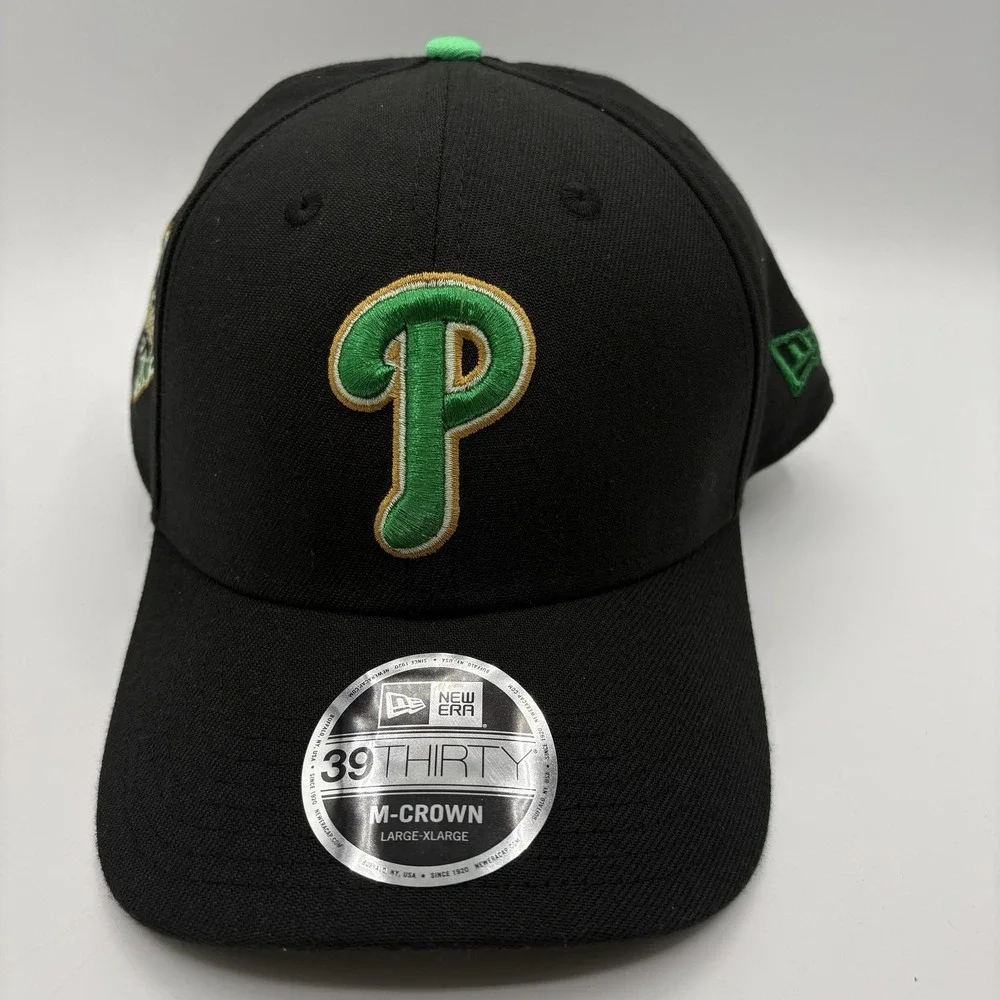 Philadelphia Phillies New Era Hat St Patricks Day 39THIRTY Hat L/XL MLB NEW
